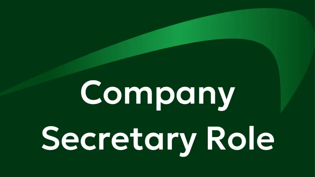 graphic of company secretary role