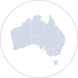 Map of Australia highlighting the Australian Capital Territory.